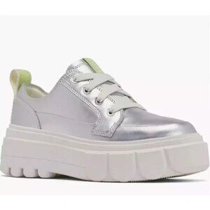 Sorel Silver and White Women's Sneakers